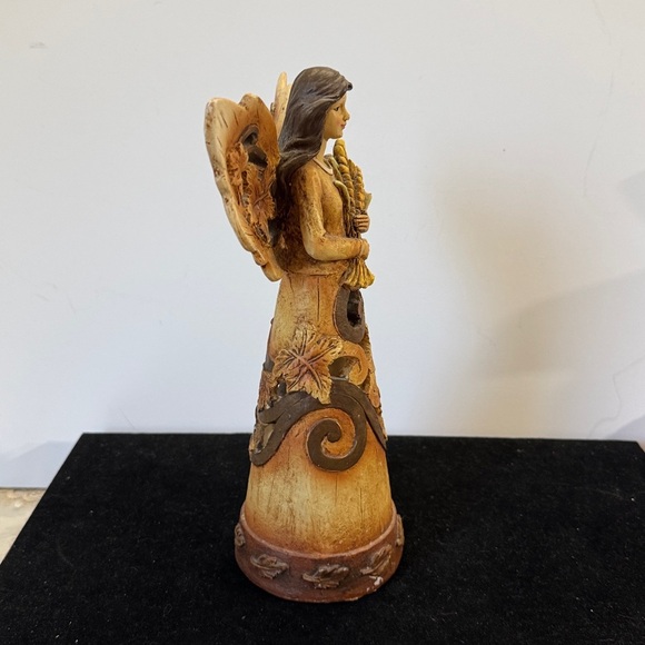 Vintage 2009 Rustic Brown wheat, harvest, Angel Figurine 10 1/2“ - Picture 2 of 7